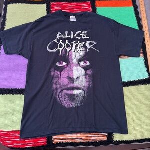 Alice Cooper RARE Original 2008 Tour Shirt Size Medium Psycho-Drama band tee